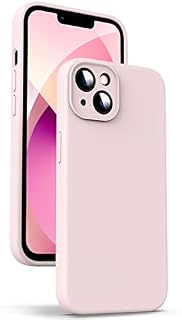 Supdeal Liquid Silicone Case for iPhone 13, [Camera Protection] [Anti Fingerprint] [Wireless Charging] 4 Layer Phone Case Protective Cover, Built-in Microfiber Case Cover, 6.1", Pink