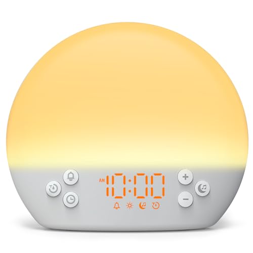 Sunrise Alarm Clock for Heavy Sleepers Adults,Digital Alarm Clock...