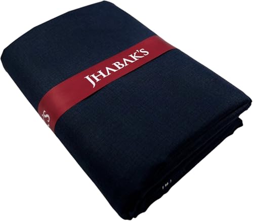 Image of JHABAK'S Unstitched Cotton Blend Solid Shirt & Trouser Fabric - 2.25 m Shirt Cloth - 1.20 m Pant Piece