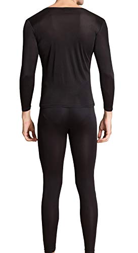 Grenasasilk Men's Silk Long Johns Mulberry Silk Long Underwear V-Neck Breathable Thermal Underwear Sets & Undergarments2