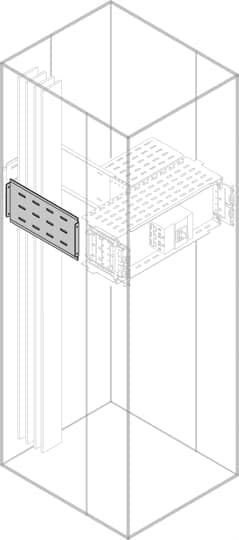 Ségrégation verticale latérale ABB Entrelec isoler les jeux de barres 400 x 900 mm