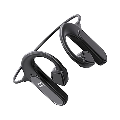 balikha Bluetooth-Knochenleitungskopfhörer Open-Ear-Unterstützung TF-Karte LED-Digitalanzeige-Headset für Laufen, Radfahren, Arbeit, Geschäft Cover