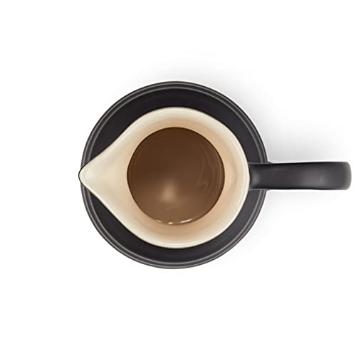 Le Creuset Stoneware Breakfast Jug, 600 ml, 550 g, Matte Black, 70903060000002, 15 x 14.5 cm - Image 4
