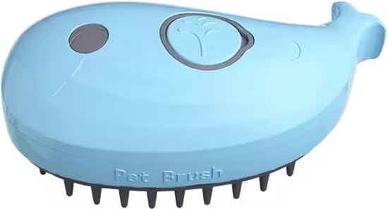 Brosse à vapeur animaux bleu pour nettoyer les poils sur le canapé