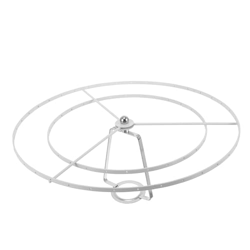Cadre d'abat-jour blanc 35 cm OUNONA pour illuminer votre salon avec une lampe de table vintage DIY
