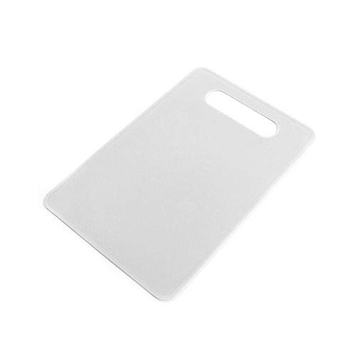 Tablas de Cortar 2 unids Fruta Vegetal Cortar Tablero Tablero Tabla Mesa de Mesa con Agujero Colgante Tablero de Corte de tajadera de Corte de plástico de Cocina (Color : White)