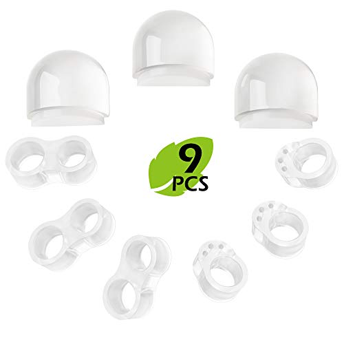 WD&CD Arrêts de Porte, 9 en 1 Butées de Porte en PVC, 3 Pièces Stop-Porte Adhésif au Sol et Parquet, 6 Pièces Butoir Poignée de Porte, Butoirs de Porte Protection de Portes et Murs