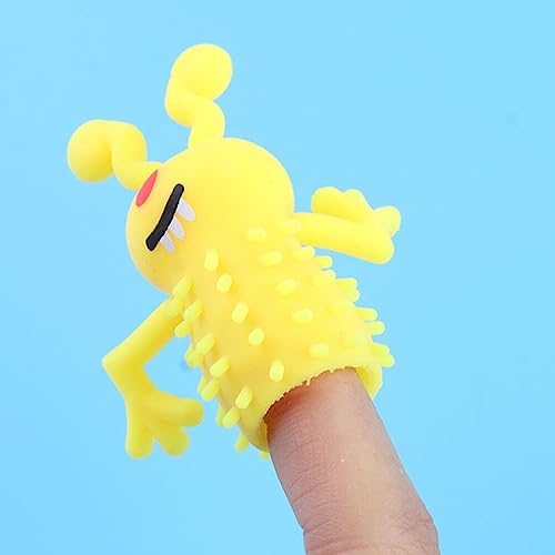 Gadpiparty Brinquedos De Fantoches De Dedo 12Pcs Monstros De Dedo Elásticos Fantoches Macios Tpr Lum