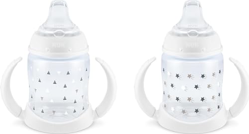Image of NUK Learner Cup, 6+ Months, Timeless Collection, Amazon Exclusive, 5 Oz, Pack of 2 - BPA Free, Spill Proof Sippy Cup