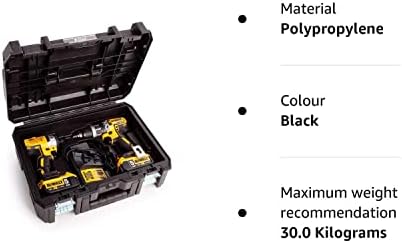 Dewalt DWST1-70703 TStak II Power Tool Storage Box T-STAK + Drill + Impact Inlay