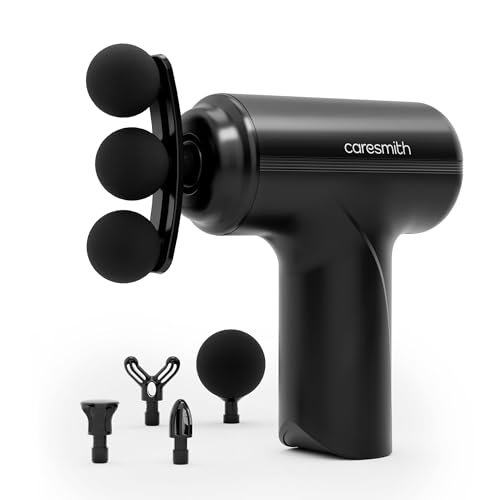 Image of CARESMITH Charge Go Massage Gun | 5 Specialized Heads For Full Body Pain Relief | Massager Machine for Pain Relief | Massage Gun for Back Leg & Full Body
