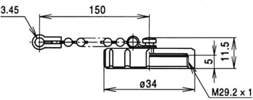 Tapa de protección industrial NCS-30-RCA cubiertas para conectores 2