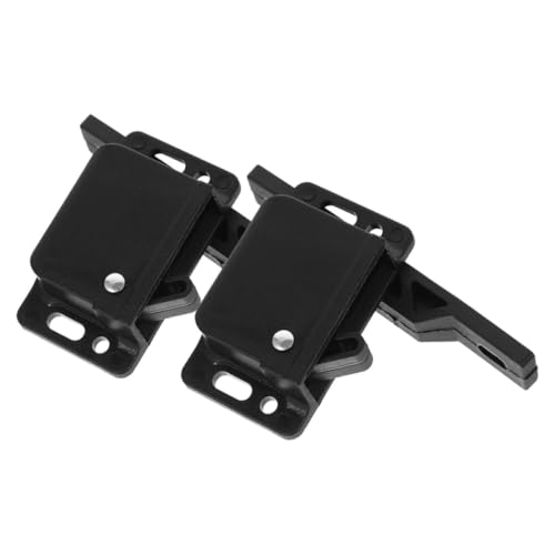 jojofuny Loquets de Sécurité Latéraux pour Armoires de Camping-Car 2pcs en Abs, Installation Facile et Structure Simple, Accessoire Léger pour Portes Coulissantes