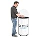 Ice Hawk | 72 qt Cooler with Wheels Durable Rotomolded Insulated | for Large Gatherings, Work, Patio, Bar, Beverages Party Events | USA Made | Black
