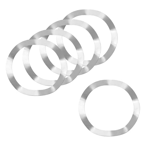 uxcell Wave Spring Washer, 5Pcs 2.01"x1.61"x0.01" (ODxIDxT) - 304 Stainless Steel Curved Washer for Screw Bolt, Wave Washers Gaskets for Machinery (Silver)