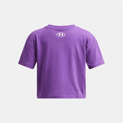 Under Armour Girls' Crop Sportstyle Logo Short Sleeve2