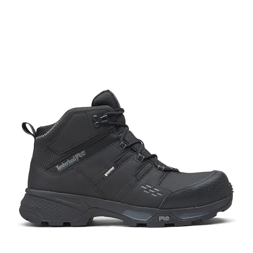 Timberland PRO Timberland PRO Men's Switchback LT 6 Inch Composite Safety Toe Waterproof Industrial Work Hiker Boot, Black/Grey, 11.5M