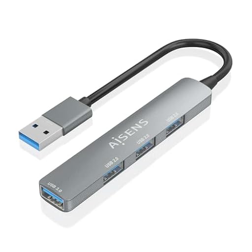 HUB AISENS USB 3.0 ALUMINIO 1XUSB3.0 A/H 3XUSB2.0 A/H GRIS 10CM | Ya disponible en tu tienda friki favorita! En mundofriki.es! HUB AISENS USB 3.0 ALUMINIO 1XUSB3.0 A/H 3XUSB2.0 A/H GRIS 10CM | Ya disponible en tu tienda friki favorita! En mundofriki.es!