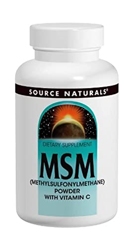 Source Naturals MSM Methylsulfonylmethane Tablets - 1000mg 120 (Pack of 2)