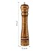 kkrrammii Wooden Pepper Grinder Salt Grinder Manual Pepper Mill Adjustable Coarseness Refillable Wood Peppercorn Crusher Mill for Kitchen Cooking Table Seasoning Tools