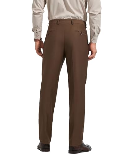 Men's Classic Fit Dress Pants Pleated Front Casual Suit Pants Work Business Trousers Slacks3