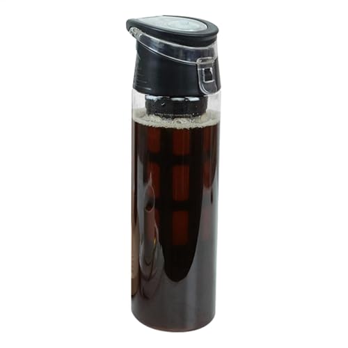 Jarra de café elaborada en frío, recipiente para preparar frío, vaso portátil para café helado, jarra a prueba de fugas con tapa hermética, taza de viaje para deportes al aire libre, senderismo