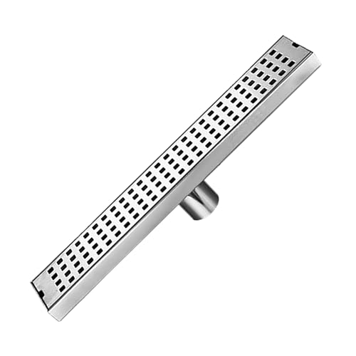 Grille de drainage de douche linéaire anti-engorgement avec grille amovible