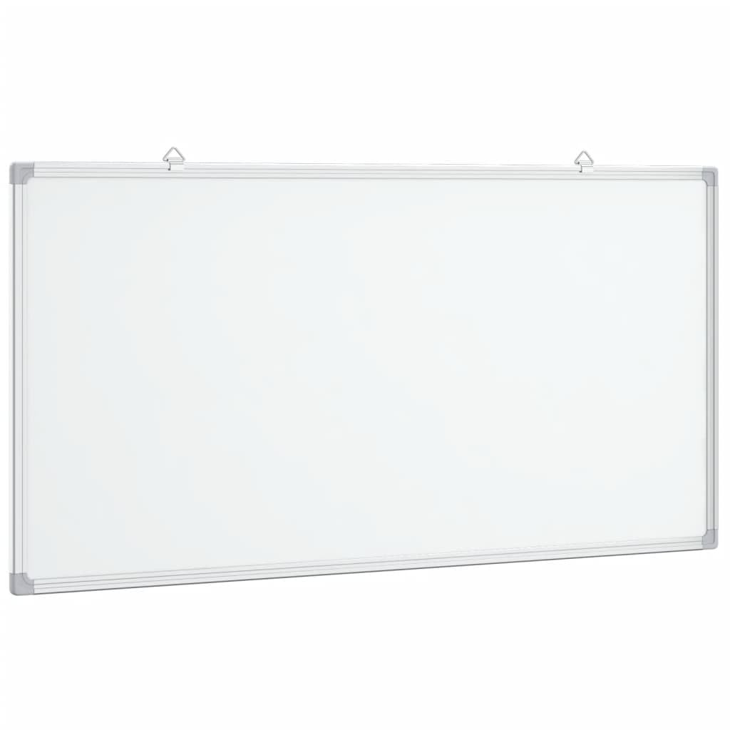 vidaXL Magnetic Whiteboard, Dry Erase White Board for Wall, Writing Board for Home Office and School, Writing Board for Notice Memo, Aluminium