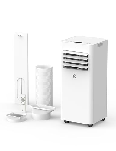 10,000 BTU Portable Air Conditioner, 3-in-1 AC Unit for 450 Sq.Ft Rooms With Cooling, Dehumidification & Fan Modes, Includes Remote Control, 24H Timer & Window Kit for Bedroom