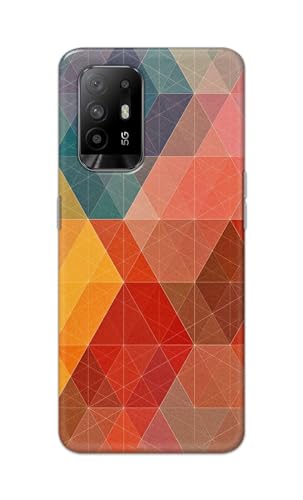 Image of Printed Hard Back Cover Case for Oppo F19 Pro+ 5G | Oppo F19 Pro Plus Back Cover (Crumpled Design) -1111