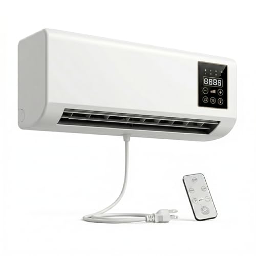 Epicooler - Aire acondicionado portátil - Elemento de diseño moderno para circulación de aire, accesorio cómodo para las 4 estaciones del año para el hogar, no requiere taladrar, ahorra espacio