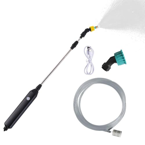 Spruzzatore portatile per – Spruzzatore da giardino elettrico ricaricabile tramite USB, tubo da 2 m, impugnatura antiscivolo | strumento di irrigazione per prati con batterie ricaricabili, per la casa