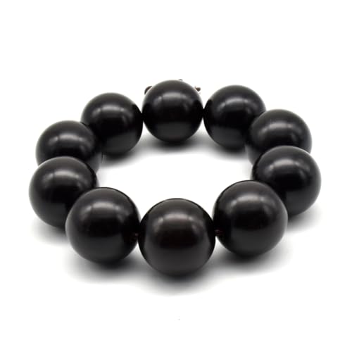 Pulsera budista de madera ébano natural unisex miniatura 5