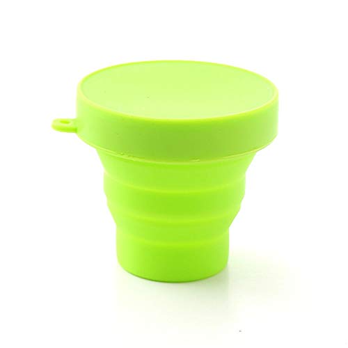 Lifegadget Silicone Folding Cup with Lid Adult Collapsible Drink Cup Child Portable Outdoor Travel Camping Telescopic Mug Drinkware 170ml