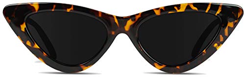 WearMe Pro - Retro Vintage Tinted Lens Cat Eye Sunglasses