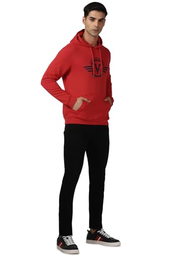 Image of Van Heusen Men Polycotton Hooded Neck Sweatshirt