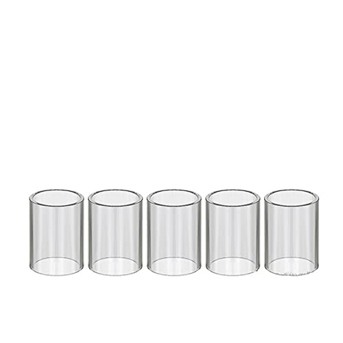 5 pièces Mini TUBE en verre droit adapté pour Toptank TOPBOX Mini/fit pour SUBOX SUBTANK Mini V2 Mini-c/fit pour SUBVOD-C/fit ForTOP SUBVOD Mega (Couleur : 5PCS, Taille : Fit for Subox Mini-C 3ml)