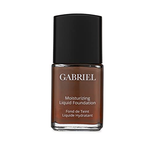 Gabriel Cosmetics Moisturizing Liquid Foundation (Truffle - Darkest/Cool Undertones), Natural, Paraben Free, Vegan, Gluten-Free, Cruelty-Free, Non Gmo, Infused With Vitamins A & E, Full Coverage,1 Fl Oz. #TOP7
