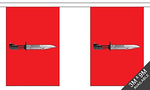Flagtex Infantry Corps Fabric Bunting – 9m with 30 Flags – Fabric for Indoor & Outdoor Use – String Flags Banners British Army Ground Forces Regiment — image 1