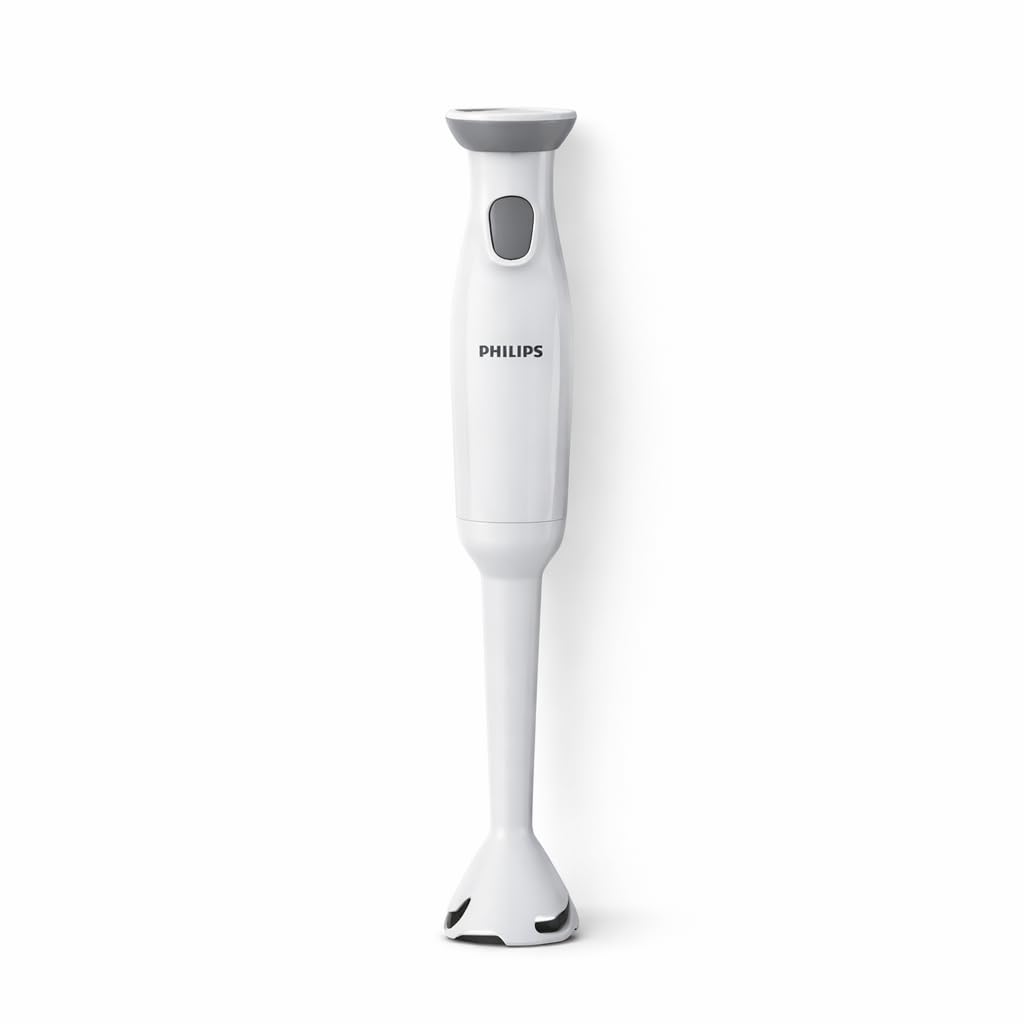 Philips HL1680/00 300W Hand Blender | HVDC Motor | SmartFlow Technology | Ergonomic Grip | Plastic Body | White | 2 Years Home Service Warranty (White)
