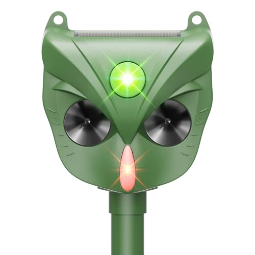 #Commissioniguadagnate<br>Repellente per Gatti 5 Modalità Ultrasonico Solare Animale Deterrente Efficace Contro Gatti Cani Uccelli Martore Volpi Ratti