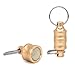 Evaty Magnetic Aluminum Alloy Net Release Holder Keychain Fly Fishing Net Retractor Fishing Net Keeper Magnet Clip Landing Net Connector for Fishing Hooks, Lures, Flies, Trout Line, Keys (Gold)
