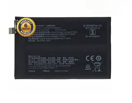 Image of Orignal BLP855 Battery for Oppo Reno 6 Pro Battery with 6 Month Warranty**** (for Oppo Reno 6 Pro)