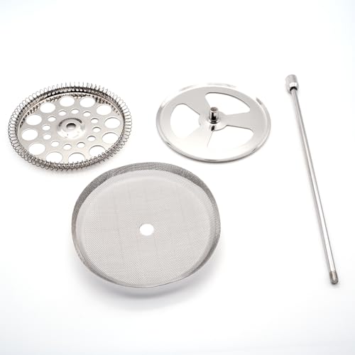 5-piece Stainless Steel French Press Brewing Set Replacement Kit,Stainless Steel