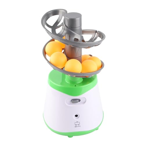 Robot Entrenador de Tenis de Mesa, Lanzador de Pelotas de Ping Pong Automático Abs Portátil con 10 Pelotas de Tenis de Mesa, Equipo de Práctica de Tenis de Mesa para Principiantes que Practican