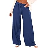 Ocasiones de Uso:Perfectos para ocasiones informales, vacaciones o paseos diarios. El pantalón verano mujer se adapta a diversas actividades, como pantalones anchos mujer para un estilo relajado.