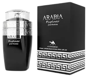 BYARABIA Explorer Eau De Parfum for Men, Oriental Scent, 3.4 Fl Oz, Spray, Paraben Free, Glass Bottle