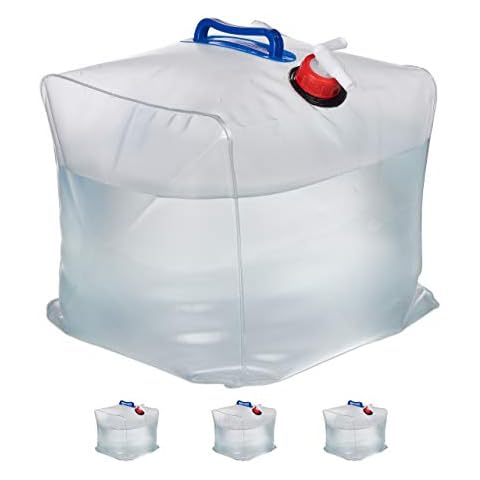 Relaxdays Wasserkanister 4er Set, 20 L Cover