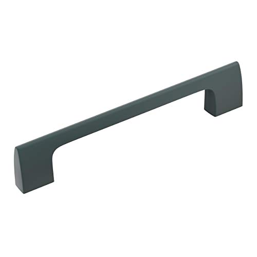 Allison by Amerock Riva Cabinet Pull | 5-1/16 in (128 mm) Center-to-Center | Matte Black | 5 Pack