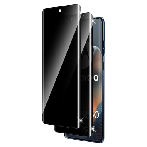 Vanrain Pellicola Privacy per Motorola Edge 60/60 Fusion/Edge 60 Pro, 2 Pezzi Anti Spy Vetro Temperato Schermo Privacy Protezion Durezza 9H Anti Graffio